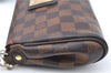 Authentic Louis Vuitton Damier Eva Accessories Pouch Hand Bag N55213 LV 8860B