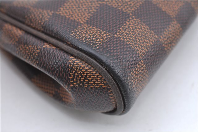 Authentic Louis Vuitton Damier Eva Accessories Pouch Hand Bag N55213 LV 8860B