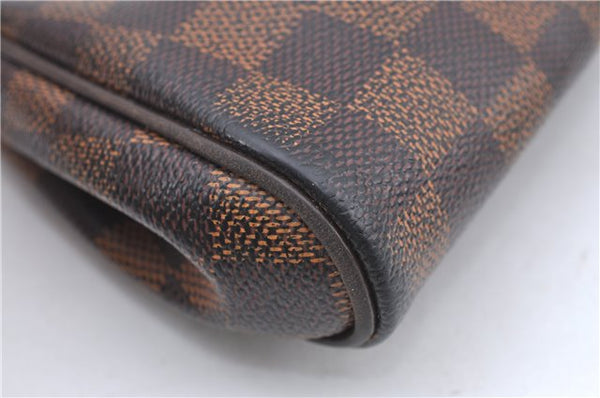 Authentic Louis Vuitton Damier Eva Accessories Pouch Hand Bag N55213 LV 8860B
