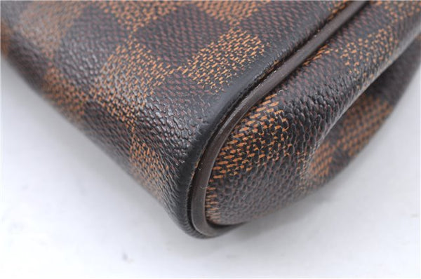 Authentic Louis Vuitton Damier Eva Accessories Pouch Hand Bag N55213 LV 8860B