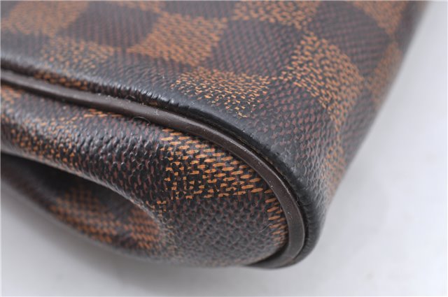 Authentic Louis Vuitton Damier Eva Accessories Pouch Hand Bag N55213 LV 8860B