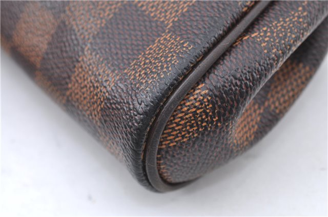 Authentic Louis Vuitton Damier Eva Accessories Pouch Hand Bag N55213 LV 8860B