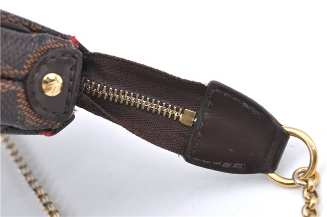 Authentic Louis Vuitton Damier Eva Accessories Pouch Hand Bag N55213 LV 8860B