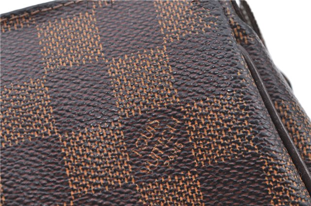 Authentic Louis Vuitton Damier Eva Accessories Pouch Hand Bag N55213 LV 8860B