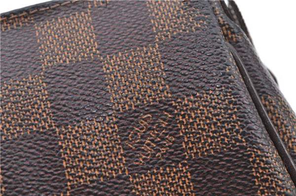 Authentic Louis Vuitton Damier Eva Accessories Pouch Hand Bag N55213 LV 8860B