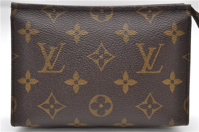 Auth Louis Vuitton Monogram Poche Toilette 15 Cosmetics Pouch M47546 LV 8860D
