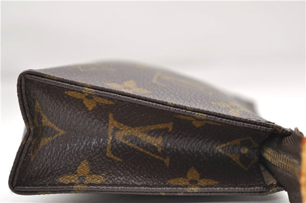 Auth Louis Vuitton Monogram Poche Toilette 15 Cosmetics Pouch M47546 LV 8860D