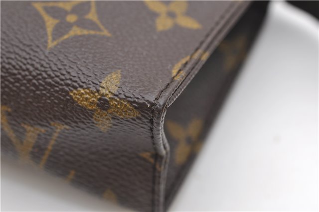 Auth Louis Vuitton Monogram Poche Toilette 15 Cosmetics Pouch M47546 LV 8860D