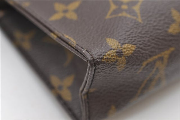Auth Louis Vuitton Monogram Poche Toilette 15 Cosmetics Pouch M47546 LV 8860D