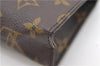 Auth Louis Vuitton Monogram Poche Toilette 15 Cosmetics Pouch M47546 LV 8860D