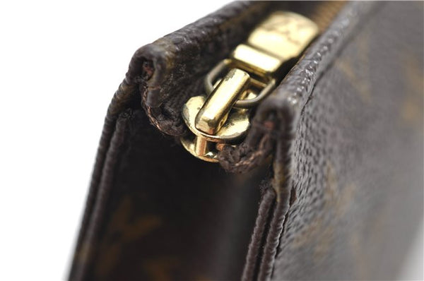 Auth Louis Vuitton Monogram Poche Toilette 15 Cosmetics Pouch M47546 LV 8860D