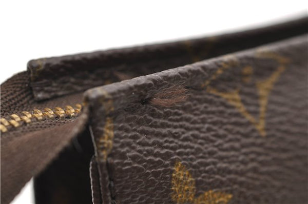 Auth Louis Vuitton Monogram Poche Toilette 15 Cosmetics Pouch M47546 LV 8860D