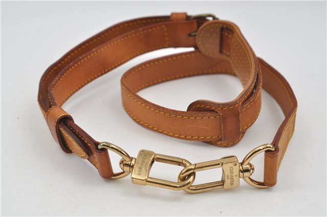 Authentic Louis Vuitton Leather Shoulder Strap Beige 36.2-42.9
