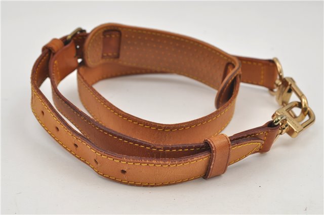 Authentic Louis Vuitton Leather Shoulder Strap Beige 36.2-42.9