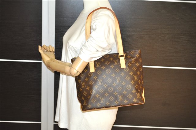 Authentic Louis Vuitton Monogram Cabas Piano Shoulder Tote Bag M51148 LV 8863F