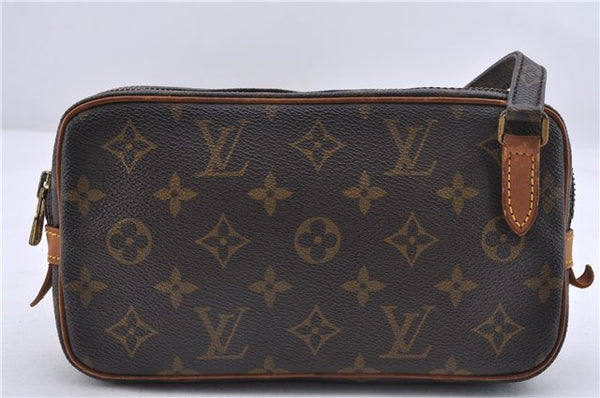 Auth Louis Vuitton Monogram Marly Bandouliere Shoulder Cross Bag M51828 LV 8866C