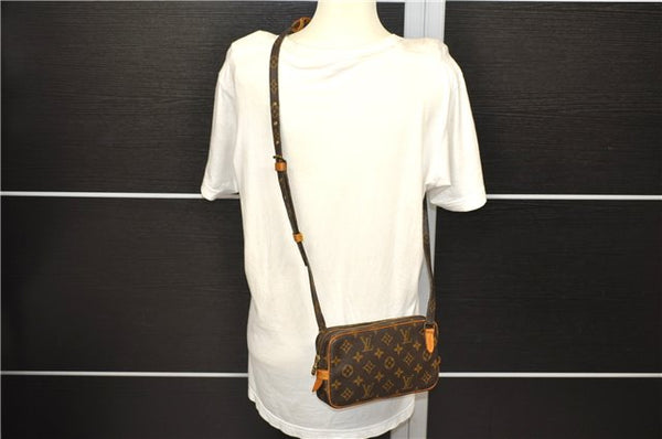 Auth Louis Vuitton Monogram Marly Bandouliere Shoulder Cross Bag M51828 LV 8866C