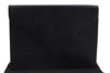 Authentic YVES SAINT LAURENT Clutch Hand Bag Purse Leather Black 8869D