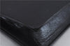 Authentic YVES SAINT LAURENT Clutch Hand Bag Purse Leather Black 8869D