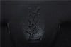 Authentic YVES SAINT LAURENT Clutch Hand Bag Purse Leather Black 8869D