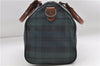 Authentic POLO Ralph Lauren Check PVC Leather 2Way Hand Boston Bag Green 8870D