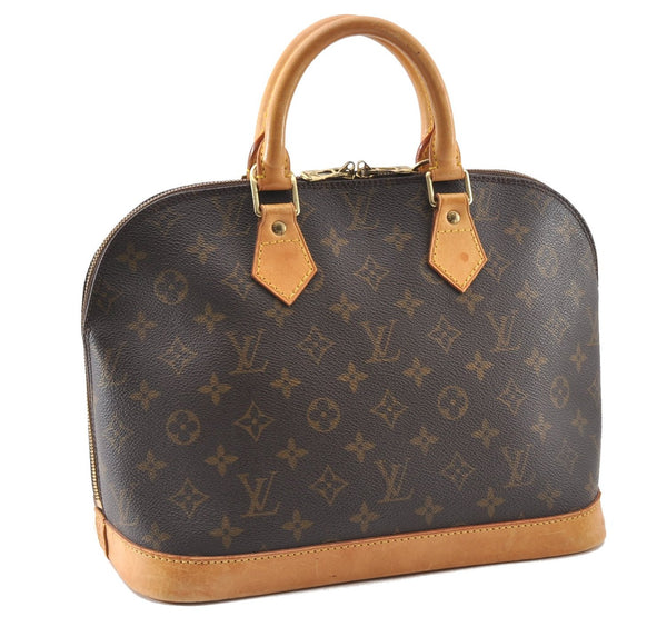Authentic Louis Vuitton Monogram Alma Hand Bag Purse M51130 LV 8871F