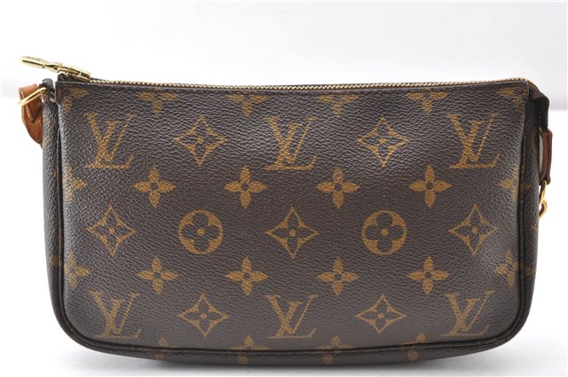 Authentic Louis Vuitton Monogram Pochette Accessoires Pouch M51980 LV 8872F