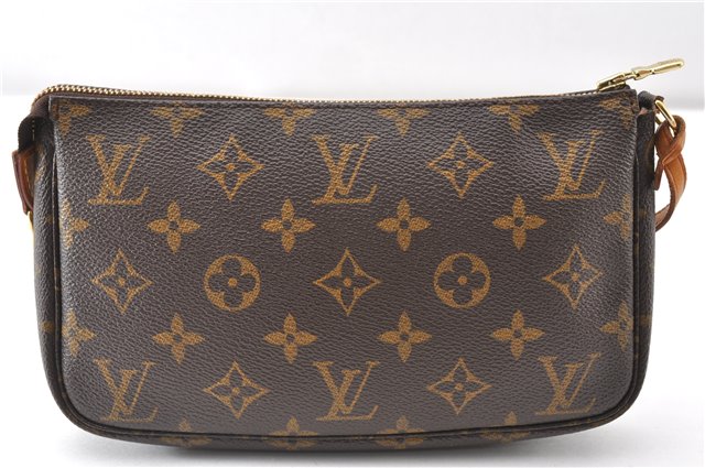 Authentic Louis Vuitton Monogram Pochette Accessoires Pouch M51980 LV 8872F