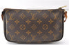 Authentic Louis Vuitton Monogram Pochette Accessoires Pouch M51980 LV 8872F