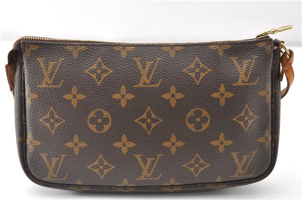 Authentic Louis Vuitton Monogram Pochette Accessoires Pouch M51980 LV 8872F