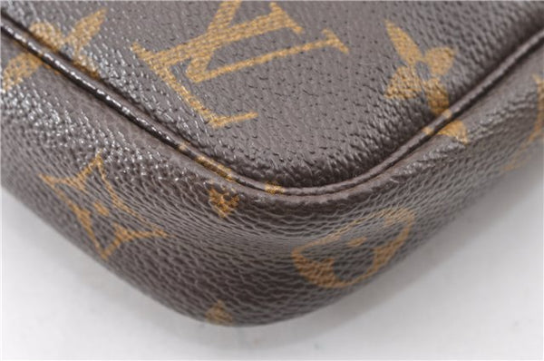 Authentic Louis Vuitton Monogram Pochette Accessoires Pouch M51980 LV 8872F
