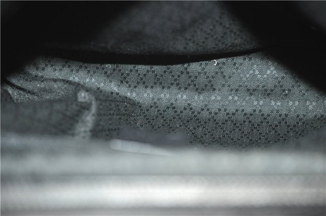 Authentic GUCCI Bamboo Shoulder Tote Bag Leather 0028260 Black 8873D