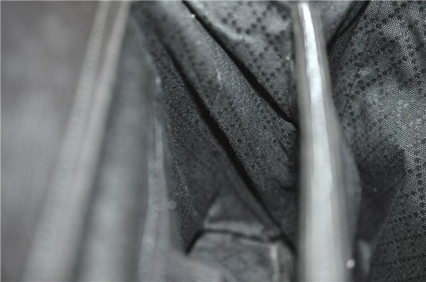 Authentic GUCCI Bamboo Shoulder Tote Bag Leather 0028260 Black 8873D