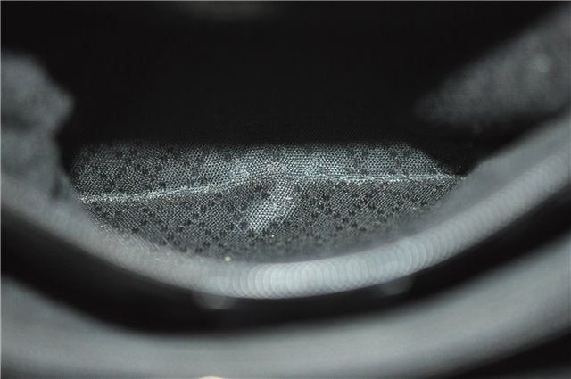 Authentic GUCCI Bamboo Shoulder Tote Bag Leather 0028260 Black 8873D