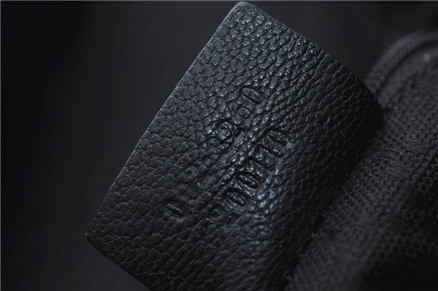 Authentic GUCCI Bamboo Shoulder Tote Bag Leather 0028260 Black 8873D