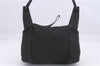 Authentic GUCCI Shoulder Hand Bag Purse GG Canvas Leather 101333 Black 8874D