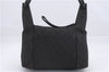 Authentic GUCCI Shoulder Hand Bag Purse GG Canvas Leather 101333 Black 8874D