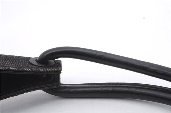 Authentic GUCCI Shoulder Hand Bag Purse GG Canvas Leather 101333 Black 8874D