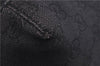 Authentic GUCCI Shoulder Hand Bag Purse GG Canvas Leather 101333 Black 8874D