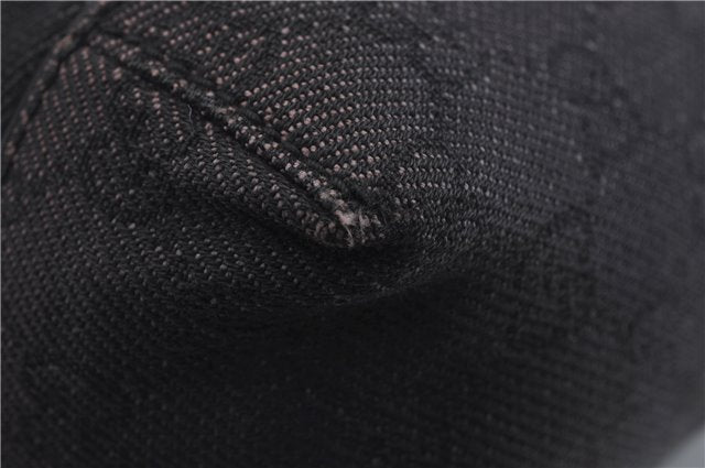 Authentic GUCCI Shoulder Hand Bag Purse GG Canvas Leather 101333 Black 8874D