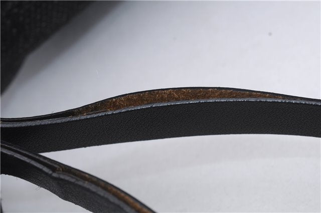 Authentic GUCCI Shoulder Hand Bag Purse GG Canvas Leather 101333 Black 8874D