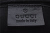 Authentic GUCCI Shoulder Hand Bag Purse GG Canvas Leather 101333 Black 8874D