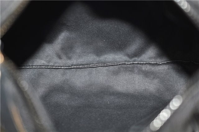 Authentic GUCCI Shoulder Hand Bag Purse GG Canvas Leather 101333 Black 8874D