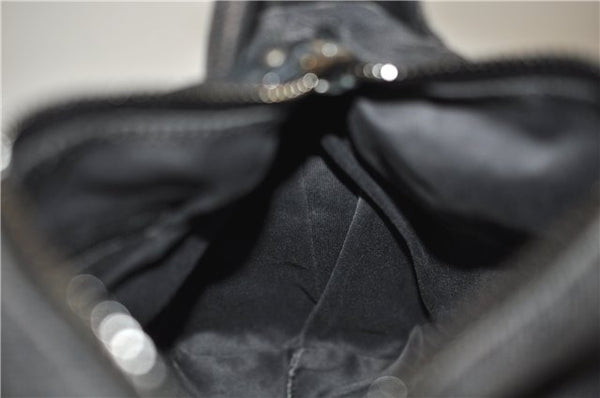 Authentic GUCCI Shoulder Hand Bag Purse GG Canvas Leather 101333 Black 8874D