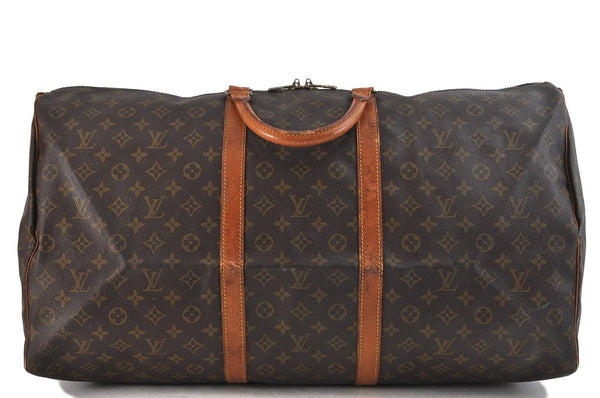 Authentic Louis Vuitton Monogram Keepall 60 Boston Bag M41422 LV 8875C