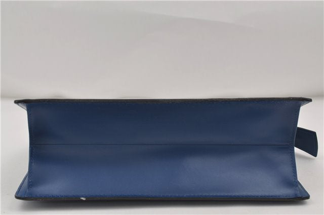 Authentic Louis Vuitton Epi Trousse Crete Clutch Bag Blue M48405 Junk 8876D