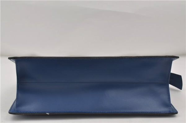 Authentic Louis Vuitton Epi Trousse Crete Clutch Bag Blue M48405 Junk 8876D