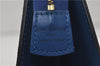 Authentic Louis Vuitton Epi Trousse Crete Clutch Bag Blue M48405 Junk 8876D