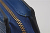 Authentic Louis Vuitton Epi Trousse Crete Clutch Bag Blue M48405 Junk 8876D