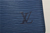 Authentic Louis Vuitton Epi Trousse Crete Clutch Bag Blue M48405 Junk 8876D